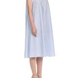 BOLEYN COTTON CHEMISE BLUE