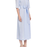 VIBOLEYN COTTON ROBE BLUE