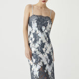 COCO METAL DRESS GRAY
