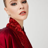 Red Sequin Kimono