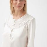 SILVIA SILK CHEMISE ECRU