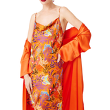 ORANGE STRAP DRESS