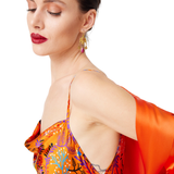 ORANGE STRAP DRESS