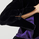 VELVET KIMONO BLACK