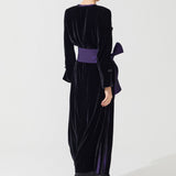 VELVET KIMONO BLACK