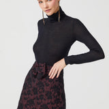 BROKAR MINI SKIRT BURGUNDY