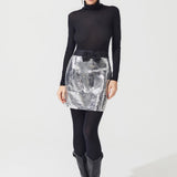 DIAMOND MINI SKIRT GREY