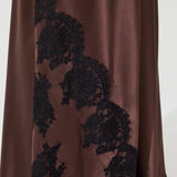 RITA SILK CHEMISE BROWN