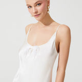 THE MOON SILK CHEMISE ECRU