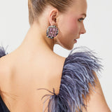 FLYING BIRD VELVET DRESS