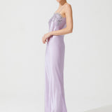 ZEN SILK LONG CHEMISE PINK