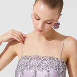 ZEN SILK LONG CHEMISE PINK
