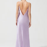 ZEN SILK LONG CHEMISE PINK