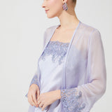 ZEN SILK LONG ROBE PURPLE