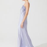 ZEN SILK LONG CHEMISE SOFT PURPLE