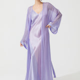DECO SILK ROBE LILA-PINK