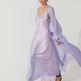 DECO SILK ROBE LILA-PINK