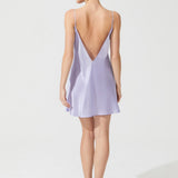 ZEN SILK SHORT CHEMISE SOFT PURPLE