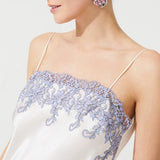 ZEN SILK SHORT CHEMISE ECRU