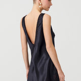 JOY A SILK SHORT CHEMISE BLACK