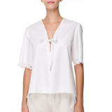 BARBIE COTTON BED JACKET WHITE