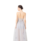FAIRY TALE LONG TULLE CHEMISE GRAY