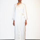 HELEN SILK ROBE ECRU