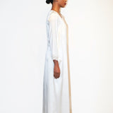HELEN SILK ROBE ECRU