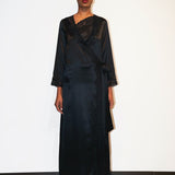 HELEN SILK ROBE BLACK