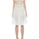 FAIRY TALE SHORT TULLE CHEMISE ECRU