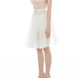 FAIRY TALE SHORT TULLE CHEMISE ECRU
