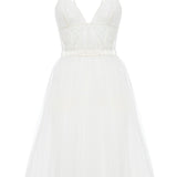 FAIRY TALE SHORT TULLE CHEMISE ECRU