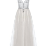 FAIRY TALE LONG TULLE CHEMISE GRAY