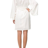 VAMPY SHORT ROBE ECRU