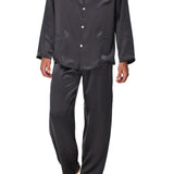 KING SILK PYJAMA DARK GREY