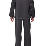 KING SILK PYJAMA DARK GREY