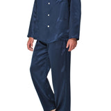 KING SILK PYJAMA NAVY BLUE