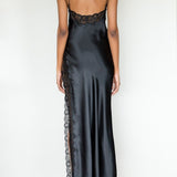 CHERI SILK CHEMISE BLACK