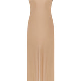 GOLD SILK LONG DRESS