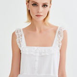 NEFERTI COTTON CHEMISE WHITE